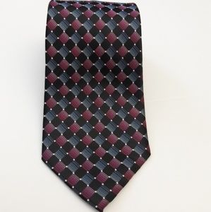 John Henry Mens Polyester Checks & Plaid Necktie